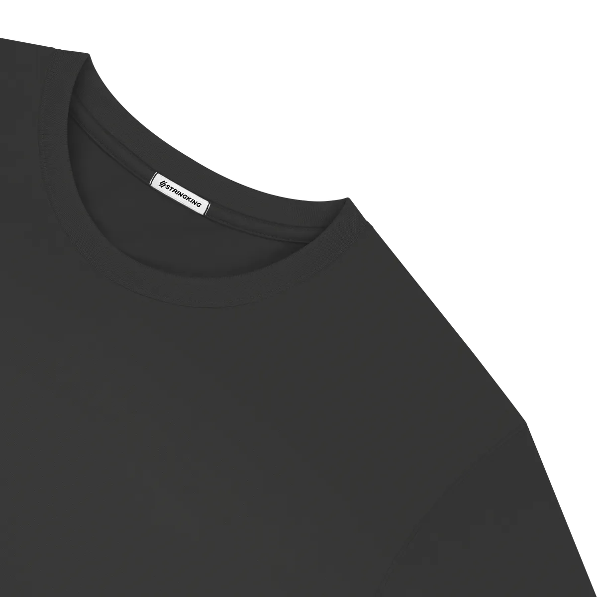 StringKing Men's StayWarm T-Shirt - Compression Fit, Black, Detail