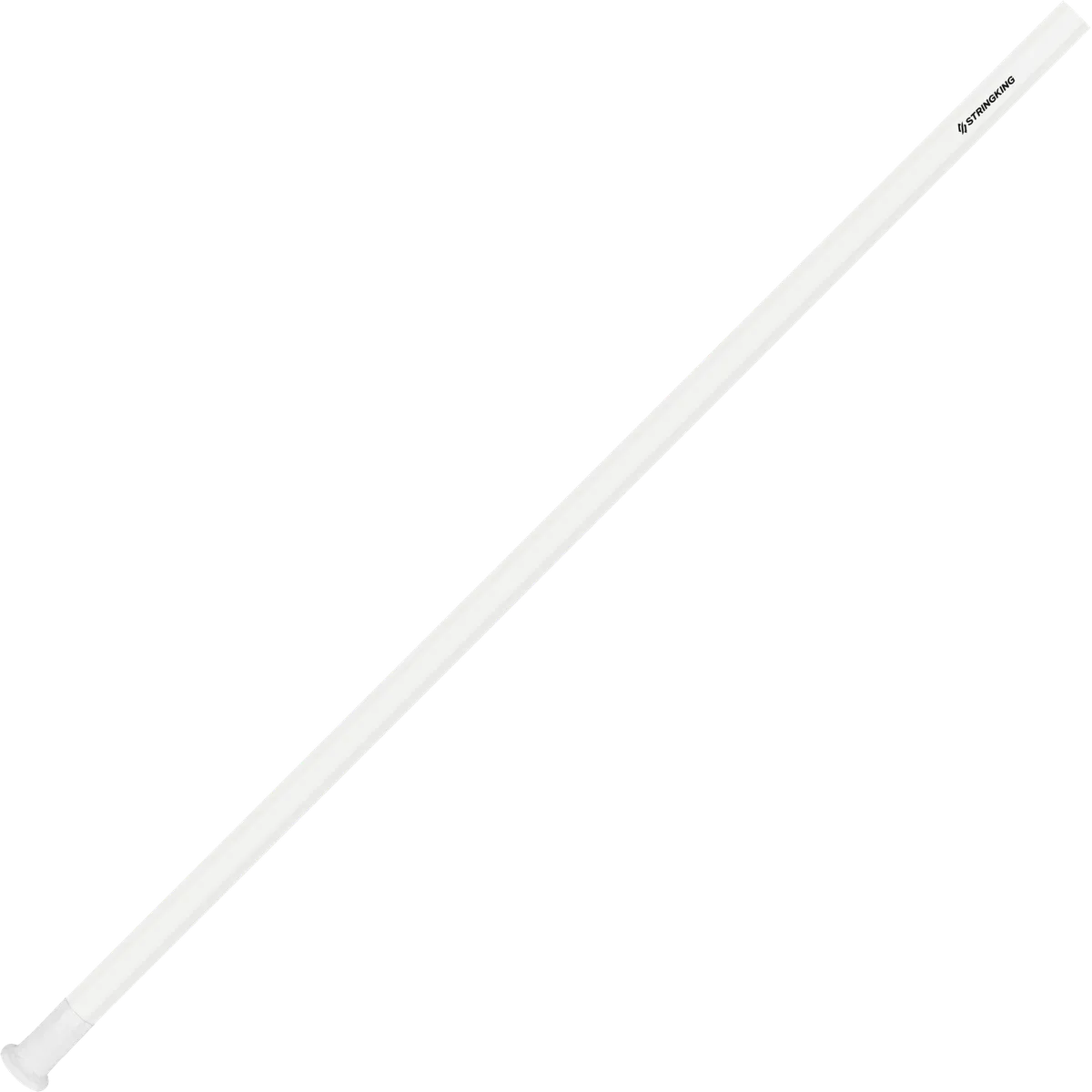 StringKing Composite 3 Goalie - 162 Grams, White, Full Length, Angled, Right Side, With Butt End